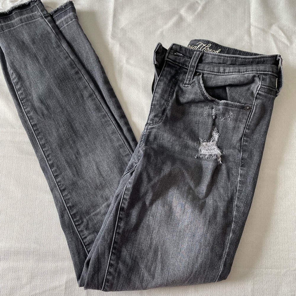 Universal thread high rise skinny jeans black size 0/25R